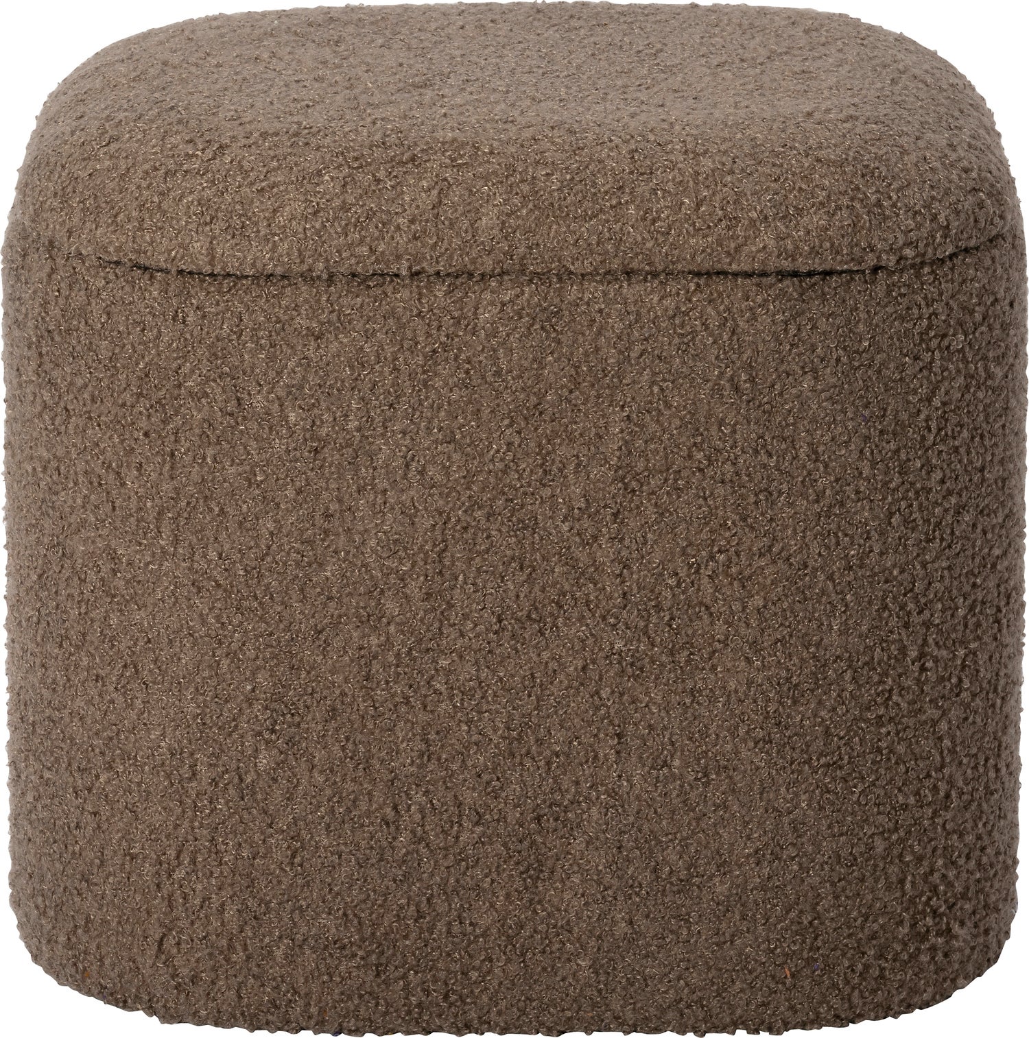 Intratuin poef met opbergruimte Maysa bruin 36 x 30 x 30 cm