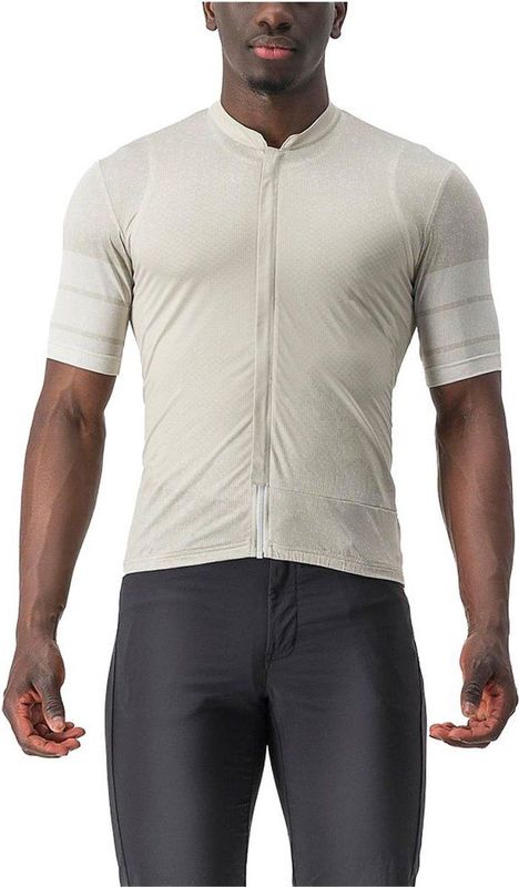 Castelli - Unlimited Terra - Korte Mouw Wielertrui - Grijs - M