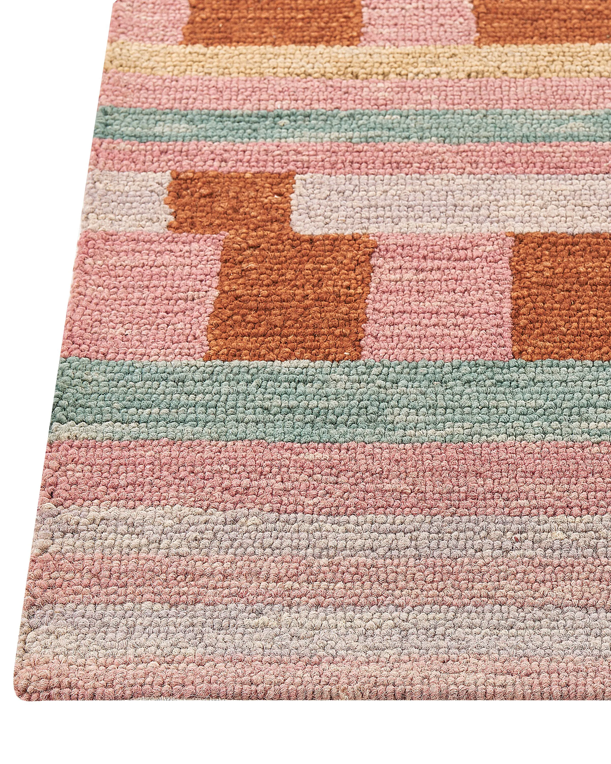Vloerkleed YOMRA Meerkleurig 200 x 200 cm Wol