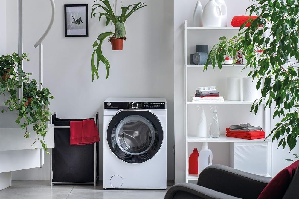 Hoover H-WASH 500 HWP 414AMBC/1-S Waschmaschine/Energieeffizienzklasse A/Füllmenge 14 kg/Inverter Motor/Wi-Fi + Bluetooth/All in One Programm/ActiveSteam Dampffunktion