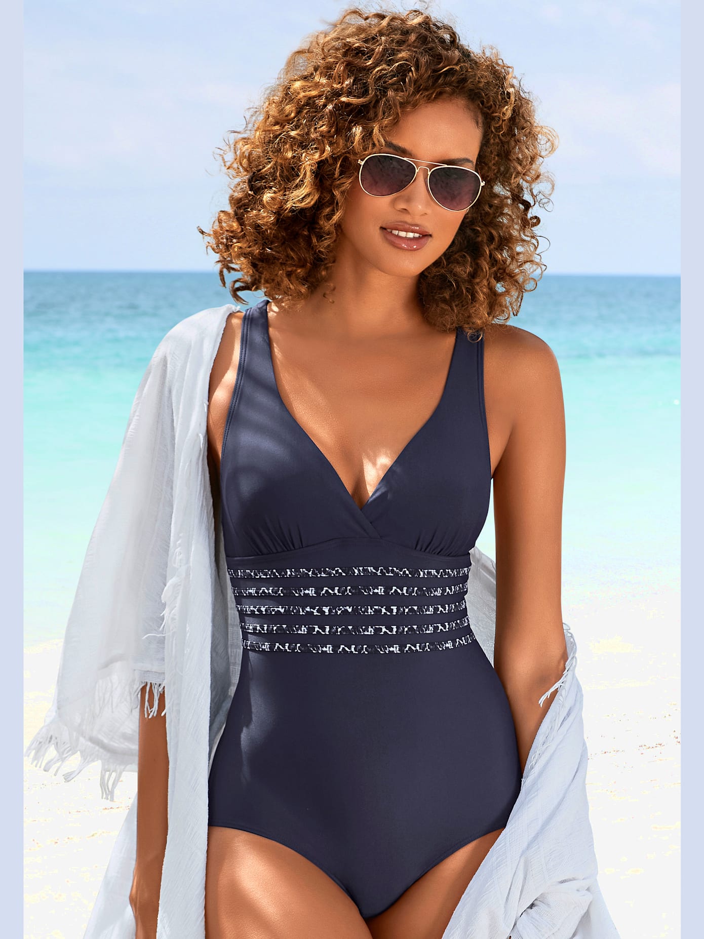 Maillot de bain détails léopard tendance