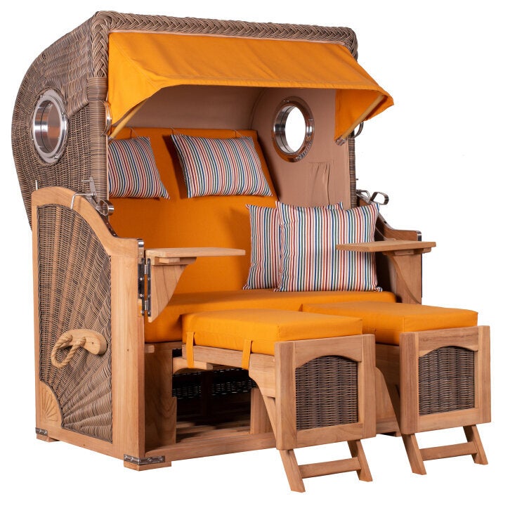 Rantum Teak PE shell strandstoel, design 586