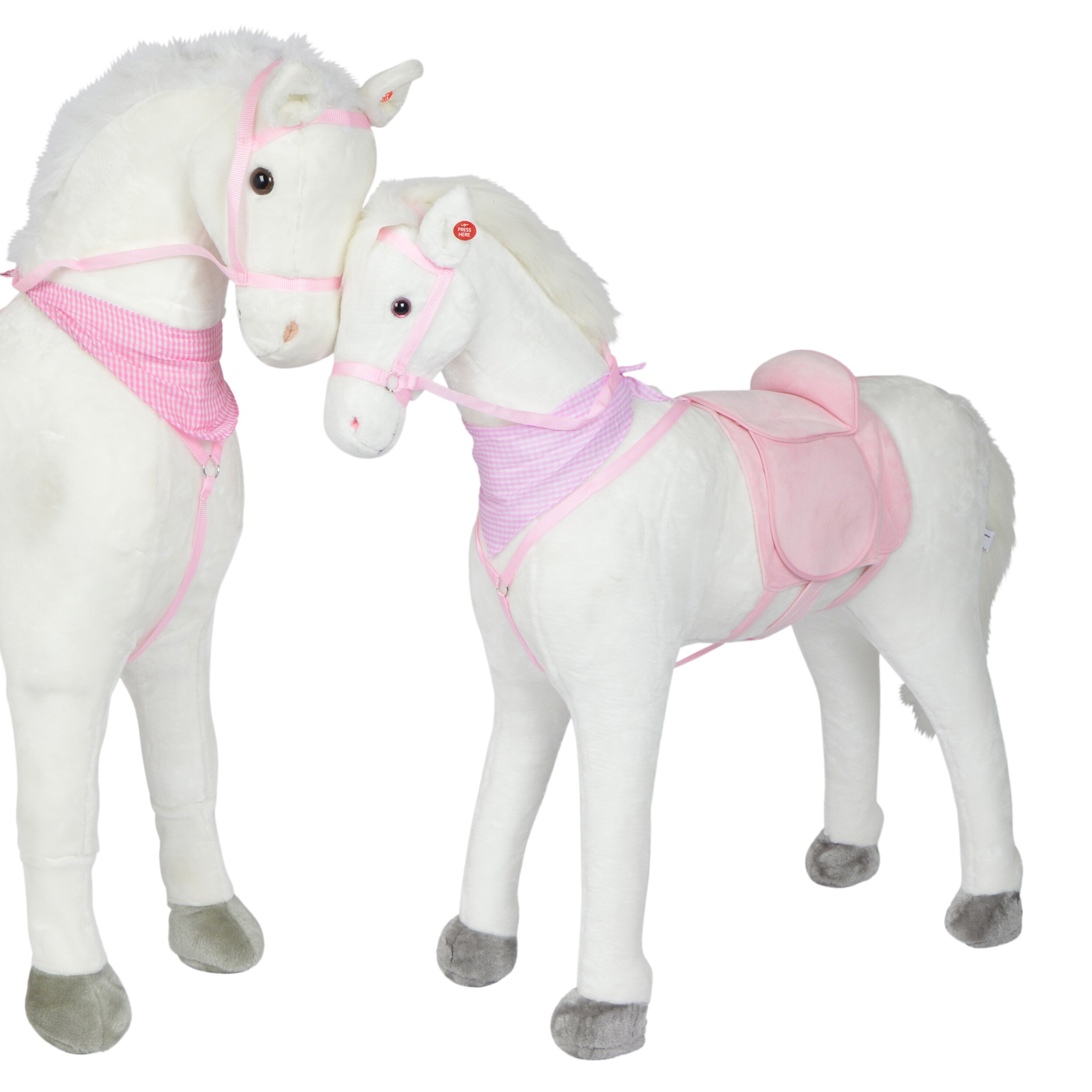 Pink Papaya Stehpferd für Kinder zum Reiten Luna 105 cm