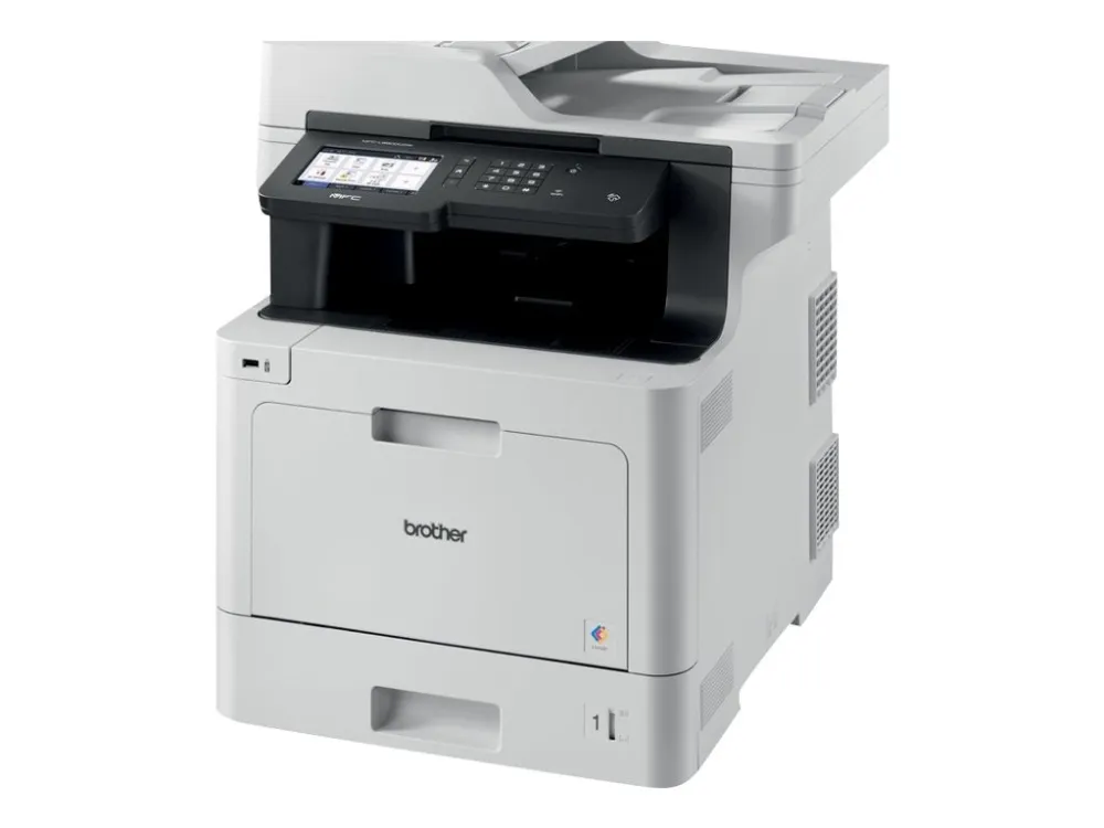 Brother MFC-L8900CDW - Multifunktionsprinter - farve - laser - 215.9 x 355.6 mm (original) - A4/Legal (medie) - op til 31 spm (kopiering) - op til 31 spm (udskriver) - 300 ark - 33.6 Kbps - USB 2.0, Gigabit LAN, Wi-Fi(n), USB vært, NFC