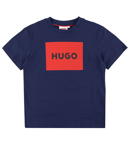 HUGO T-Shirt - Mittelalter Blue/Rot
