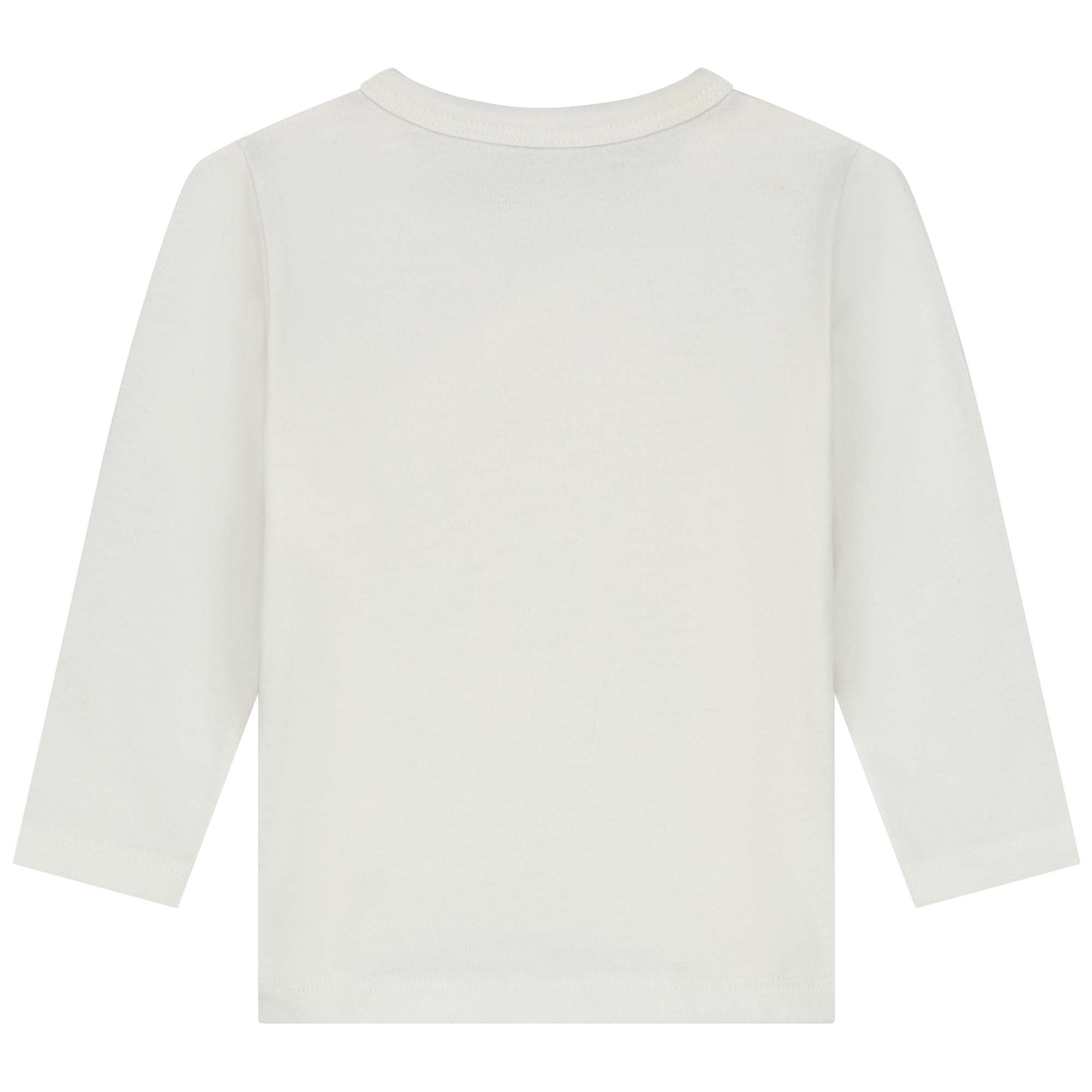 Prénatal newborn shirt Pure lange mouwen effen beige