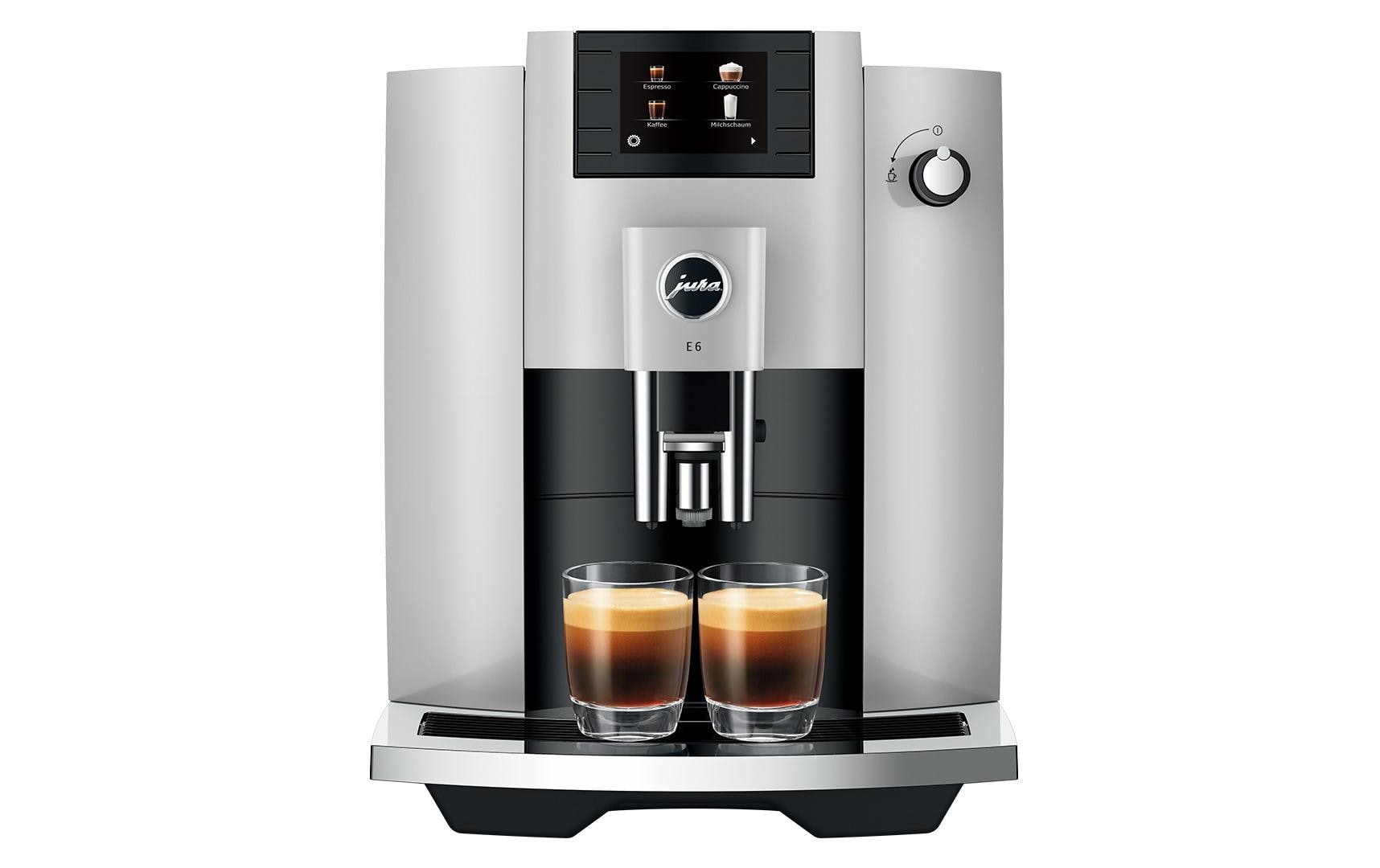 Kaffeevollautomat E6 Platin (SC)<br>Zweitassen-Vollautomat für elf verschiedene Kaffee- und Milchgetränke