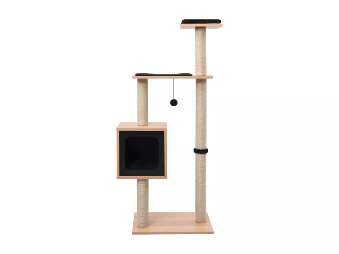 Arbre à chat avec tapis à gratter en sisal 123 cm