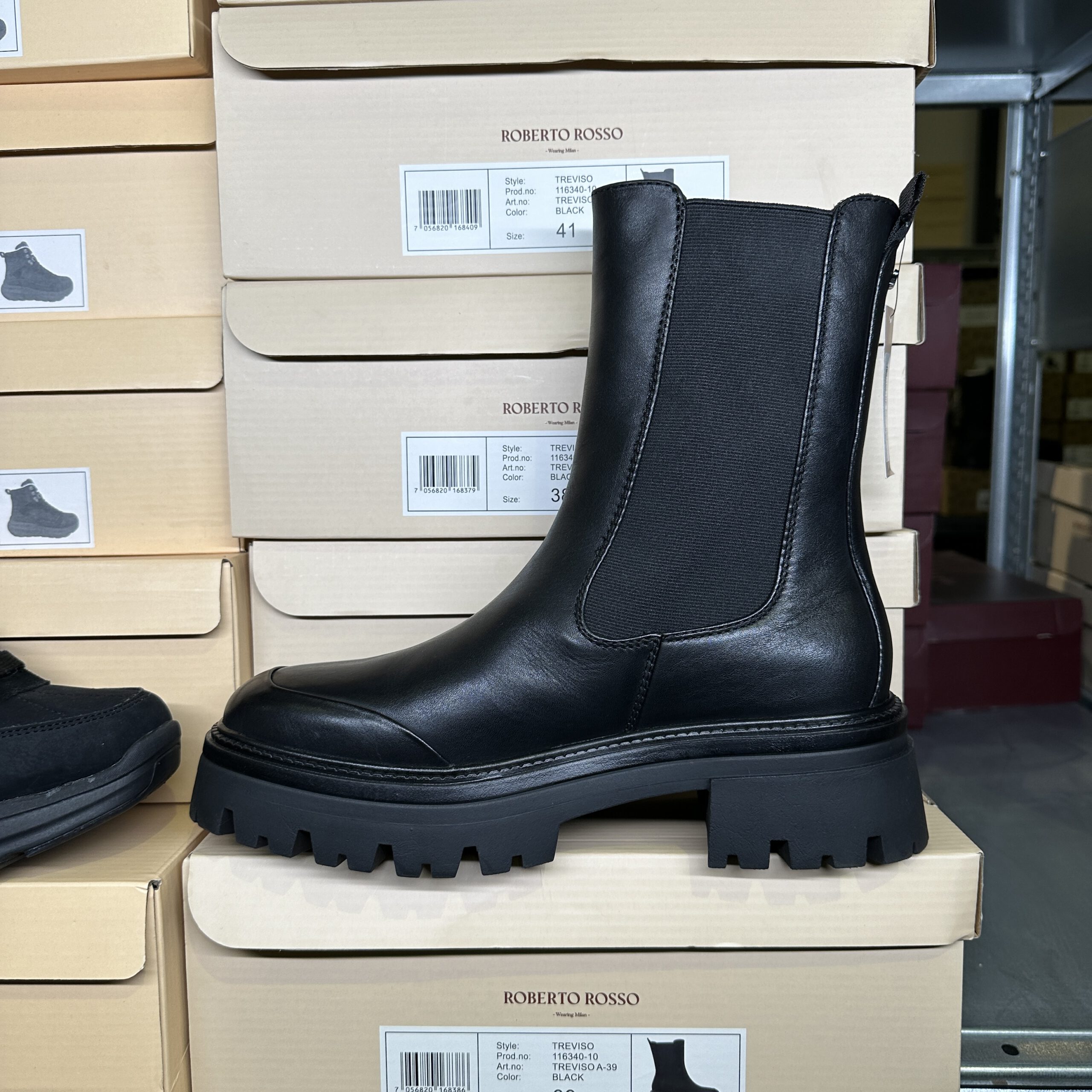 Roberto Rosso - Treviso Leather Chelsea Black
