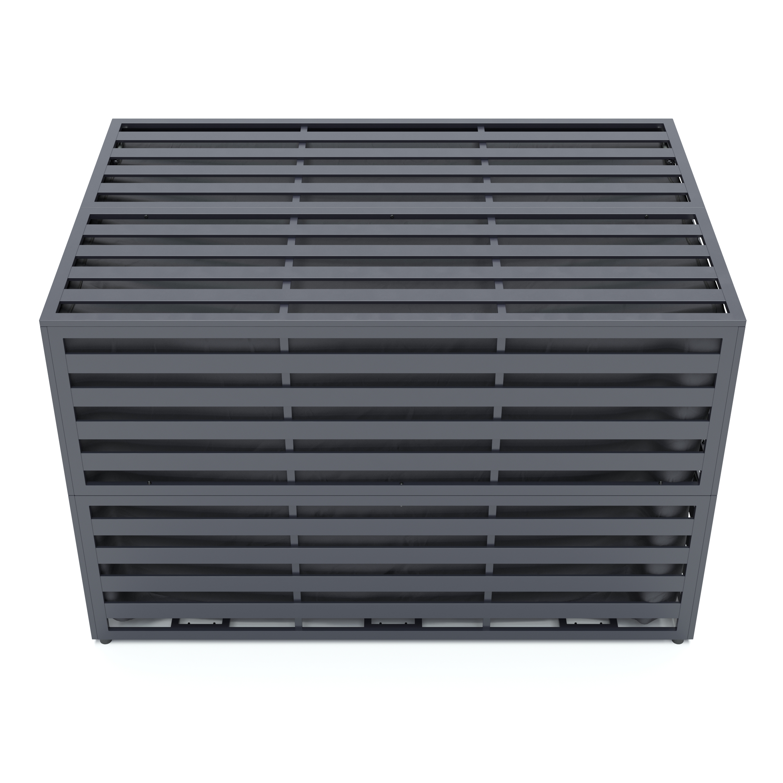 Kissenbox DALLAS Alu 150 x 100 x 100 cm anthrazit