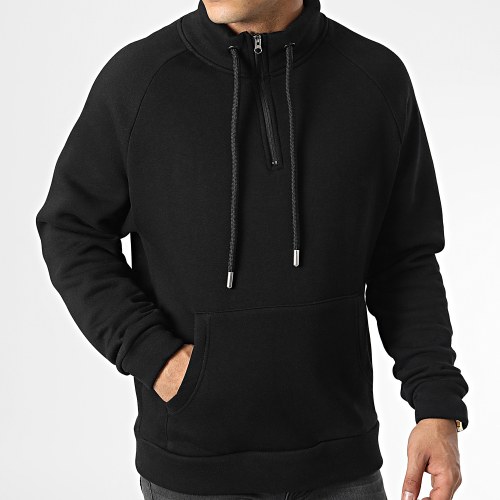 Sweat Col Zippé KL-2101 Noir