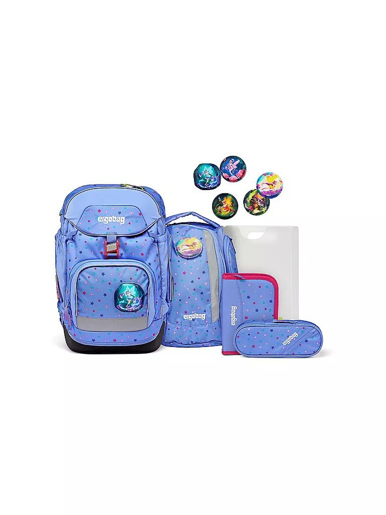 ERGOBAG Schultaschen-Set 6-tlg. Pack - Bärzaubernd lila