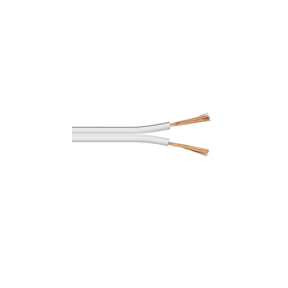 Goobay - Høyttalerkabel HVIT  2 x 1 5 mm²  25m