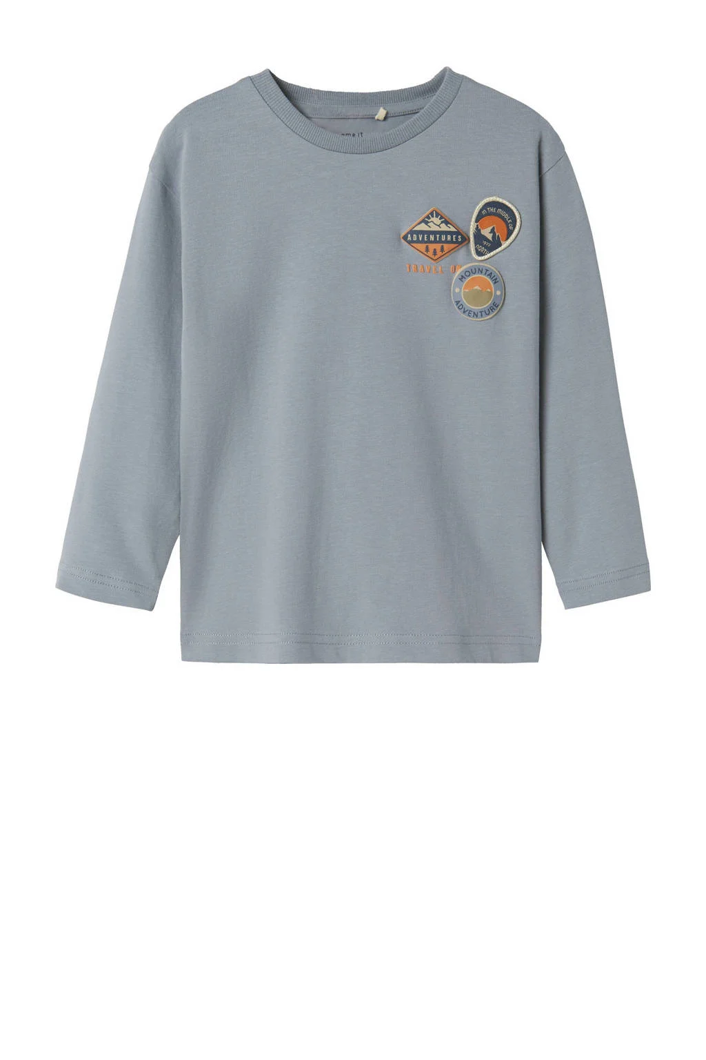 NAME IT MINI longsleeve grijsblauw