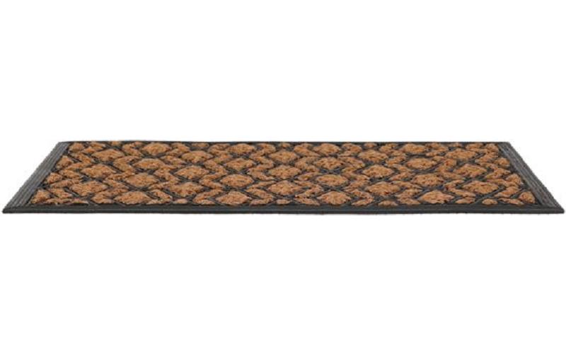 Fussmatte Raute 40 cm x 60.5 cmSchmutzfangmatte aus Kokosfaser und Gummi