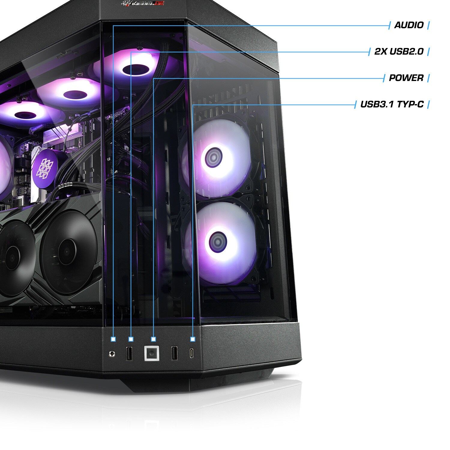 Gaming PC Poseidon VII AMD Ryzen 9 7900X3D, 32GB DDR5, NVIDIA RTX 4080 Super 16 GB, 2TB SSD, Windows 11