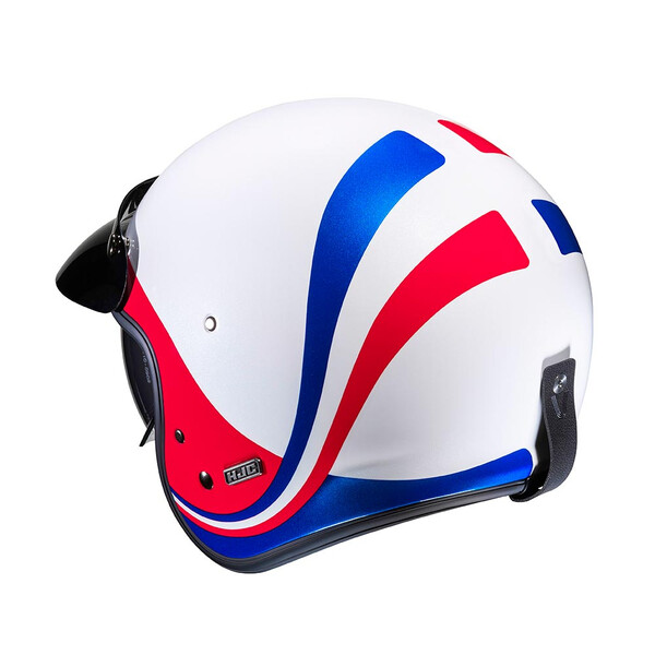 HJC - Casque V31 Emgo MC21 / Blanc / Rouge / Bleu / Brillant