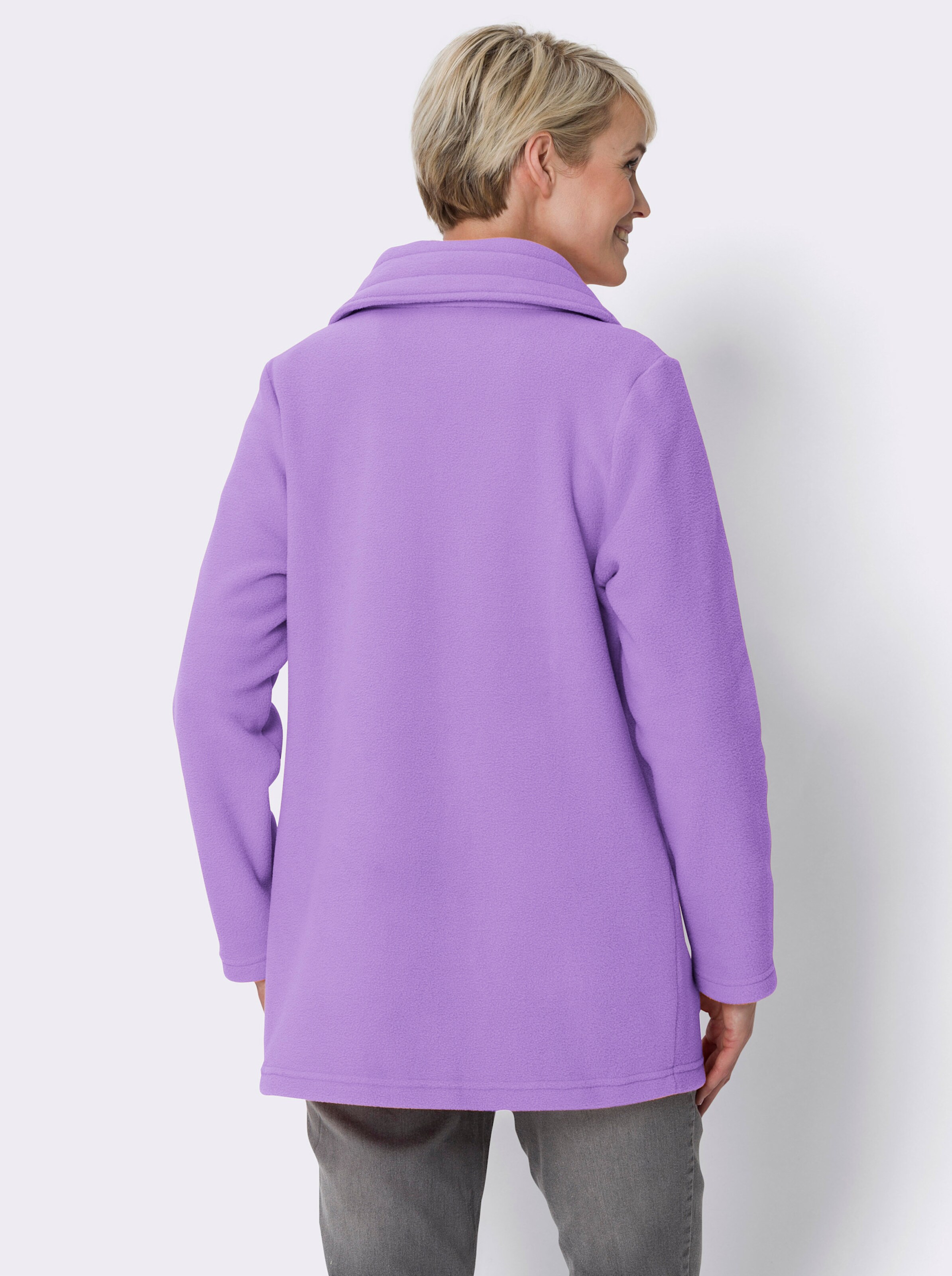 Fleecejacke mit 2-Wege-Reißverschluss