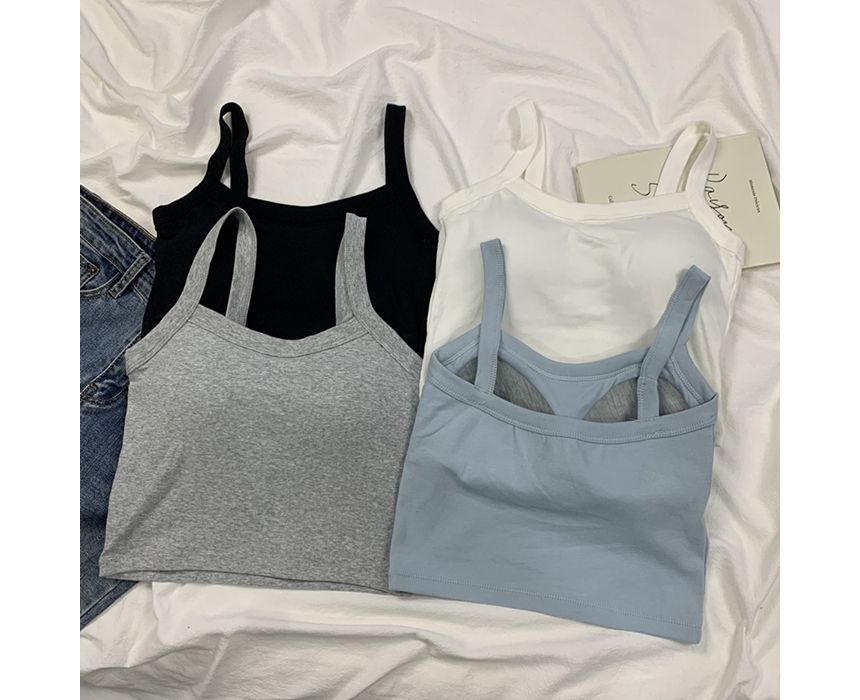 Sistyr - Mouwloze effen bralette