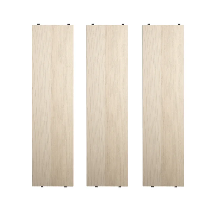 String - Regalboden 78 x 20 cm (3er-Pack), Esche