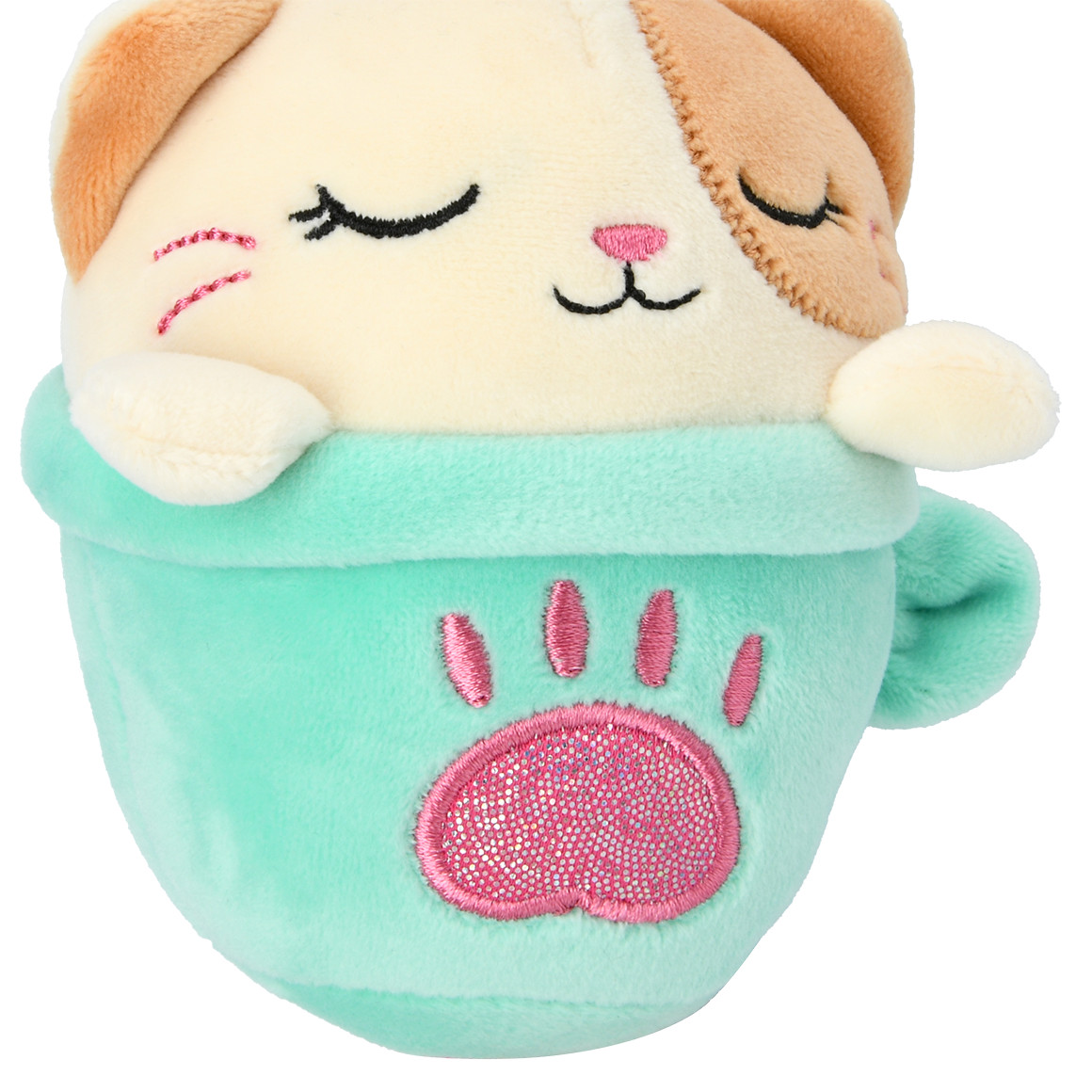 Topolino Teacup Friends Plüschtier mit Clip 902 / türkis / creme