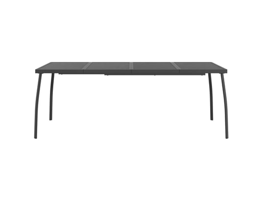 LES TENDANCES - Ensemble table et chaises de jardin-gris-8 places-459188