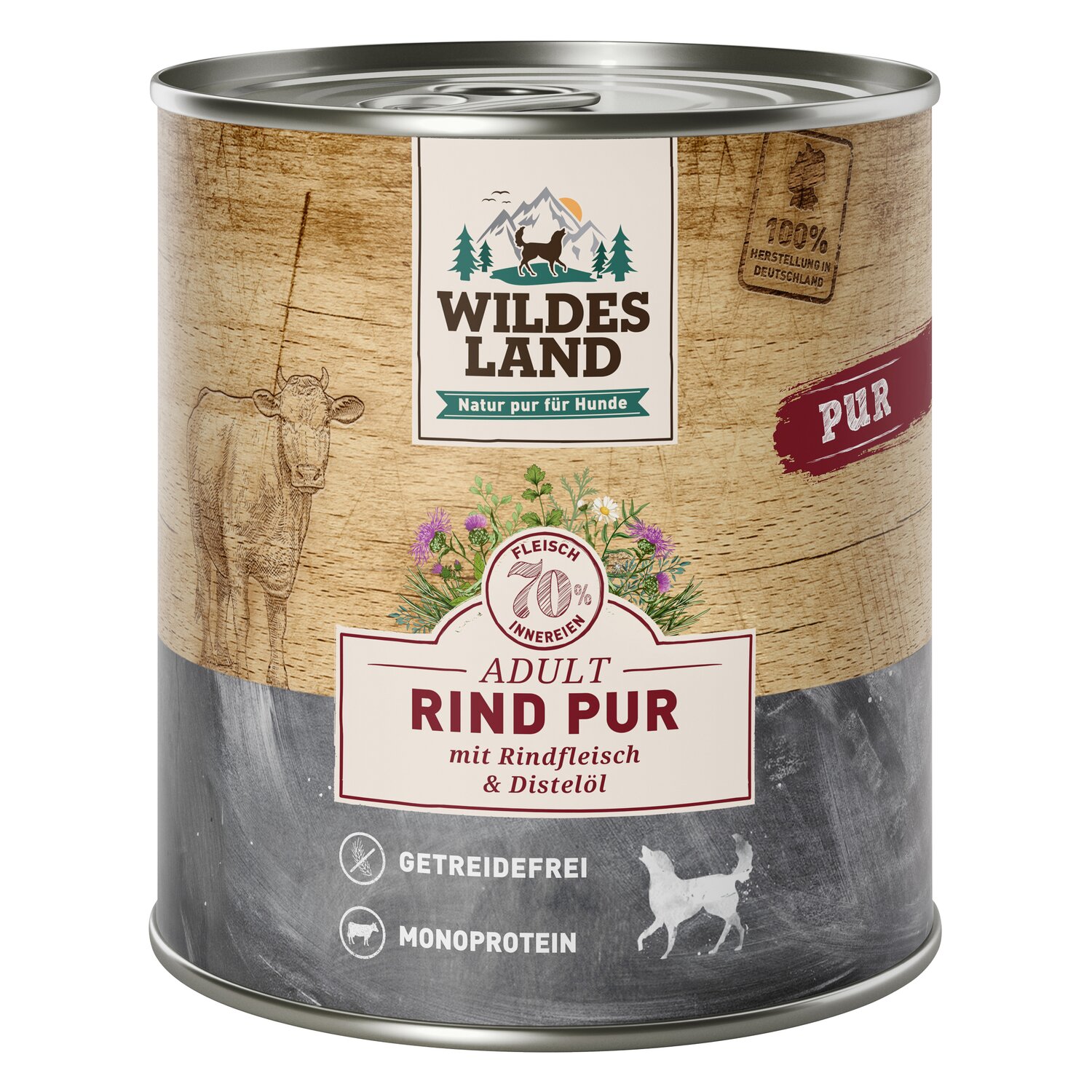 WILDES LAND Nassfutter PUR Adult  - Wild
