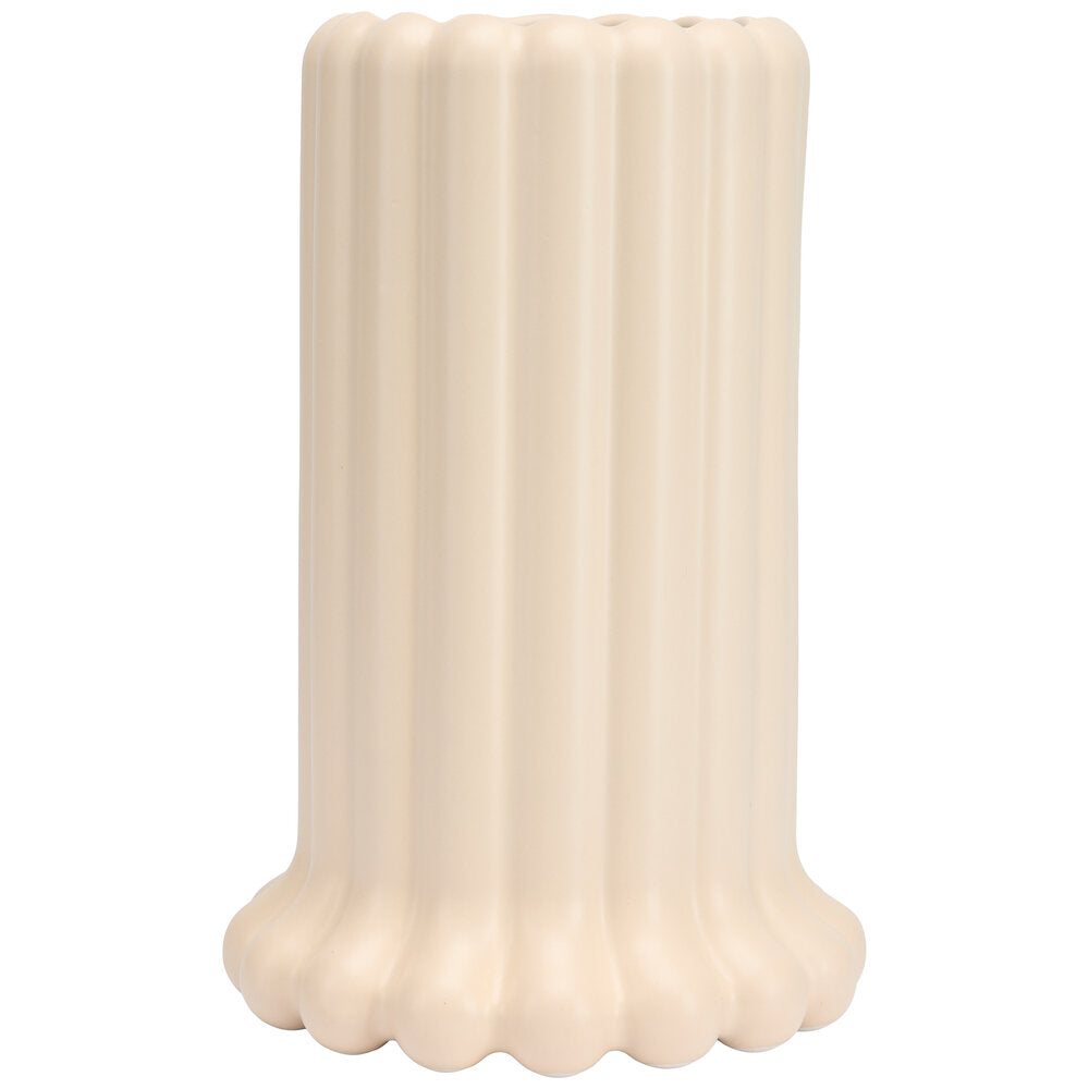 Design Letters  Tubular Vase, Beige - H24cm