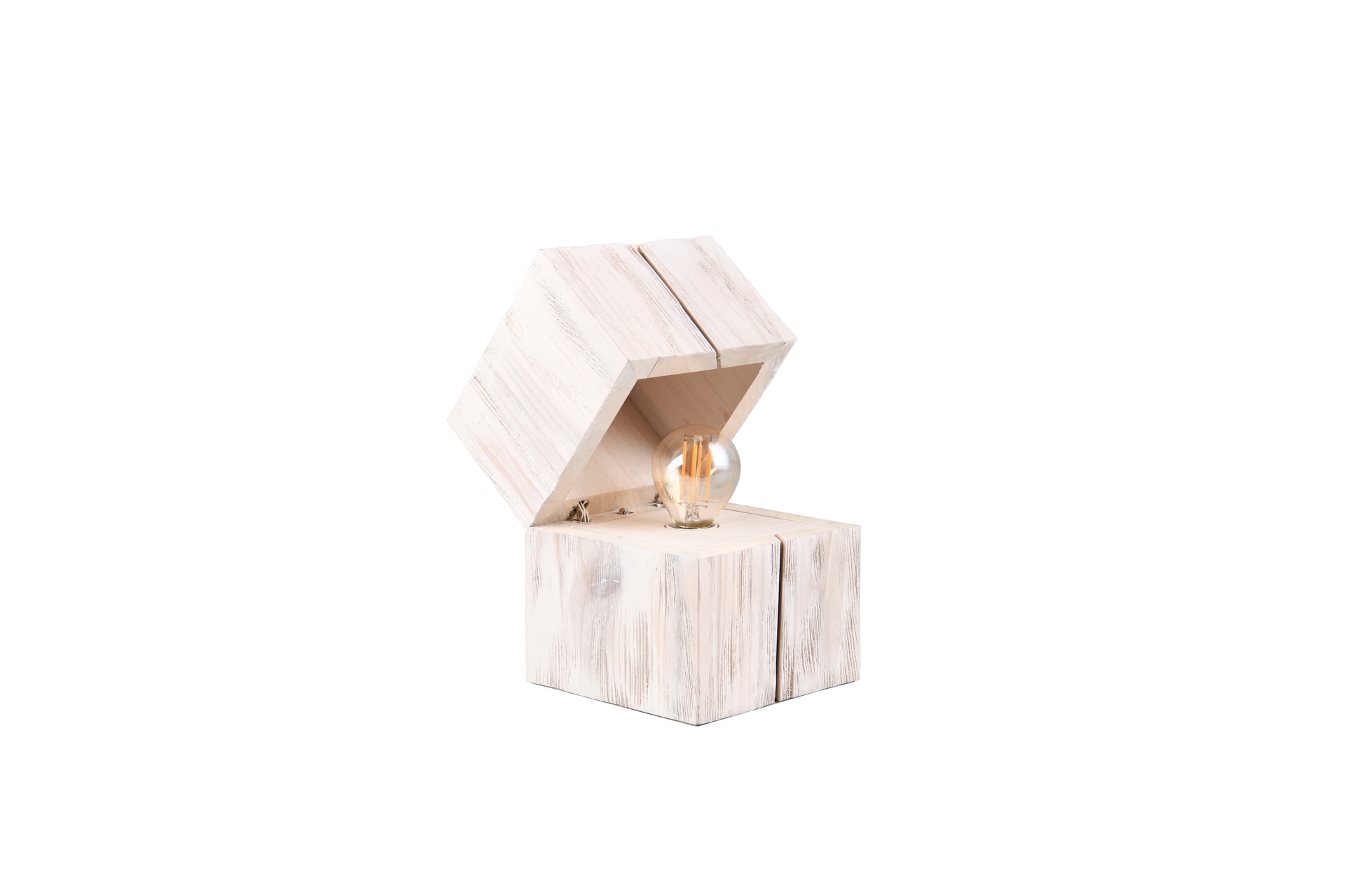 TRIO Retrofit LED Tischlampe TREASURE 12 x 12 cm weiß