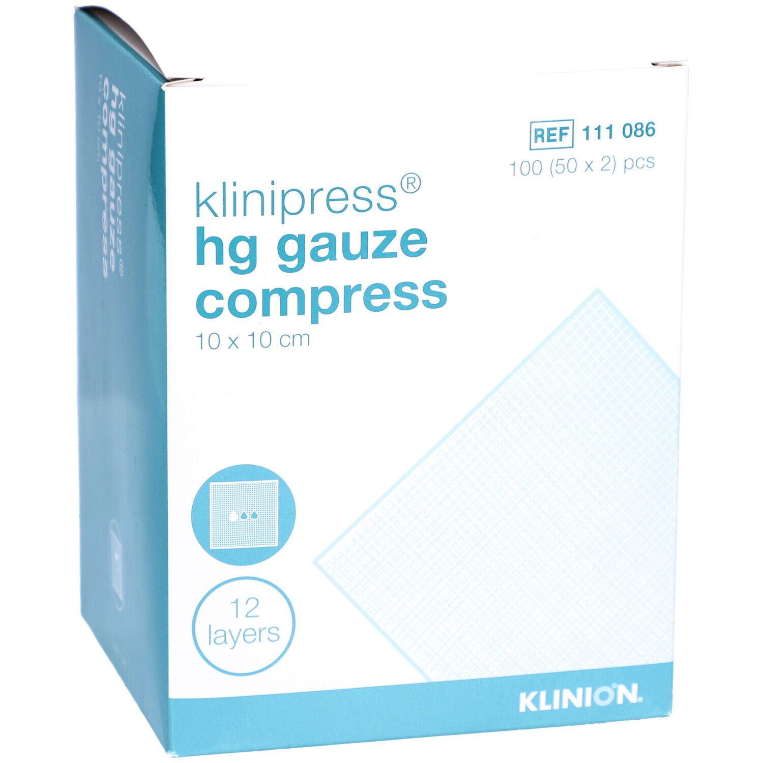 KLINIPRESS HG Mullkompressen 10x10 cm steril