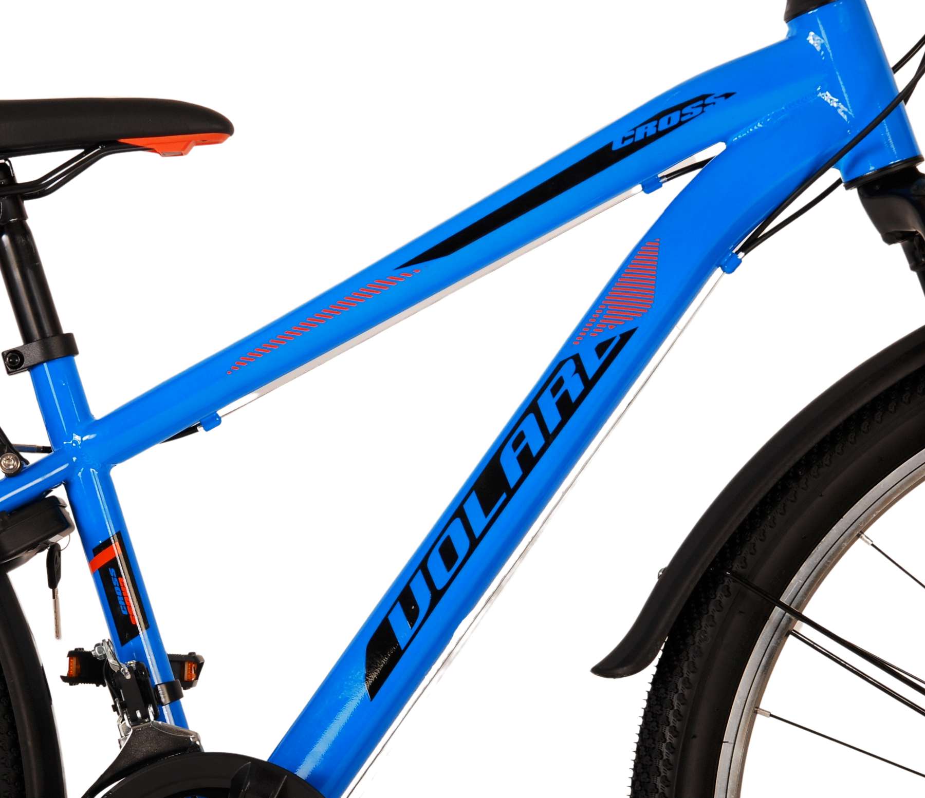 Kinderfahrrad Cross für Jungen 26 Zoll Kinderrad in Blau, 18 Gänge