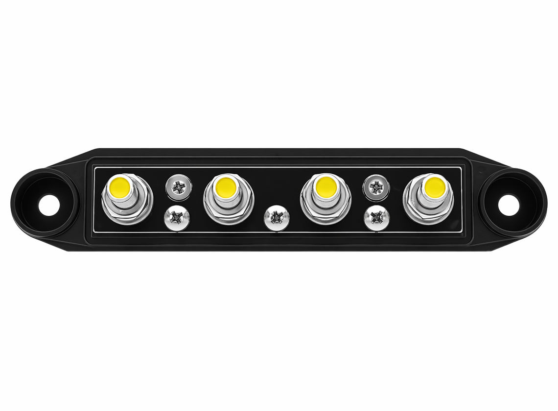 BBA M8 4-punts busbar - black