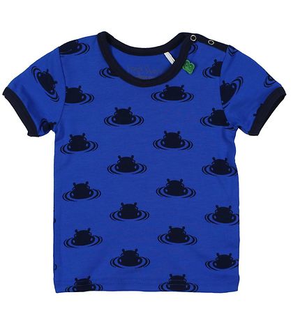 Freds World T-Shirt - Blau m. Flusspferde