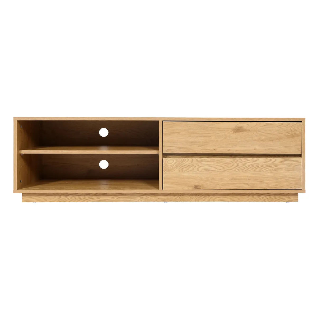 decoshop26 Meuble TV - Aspect Chêne
