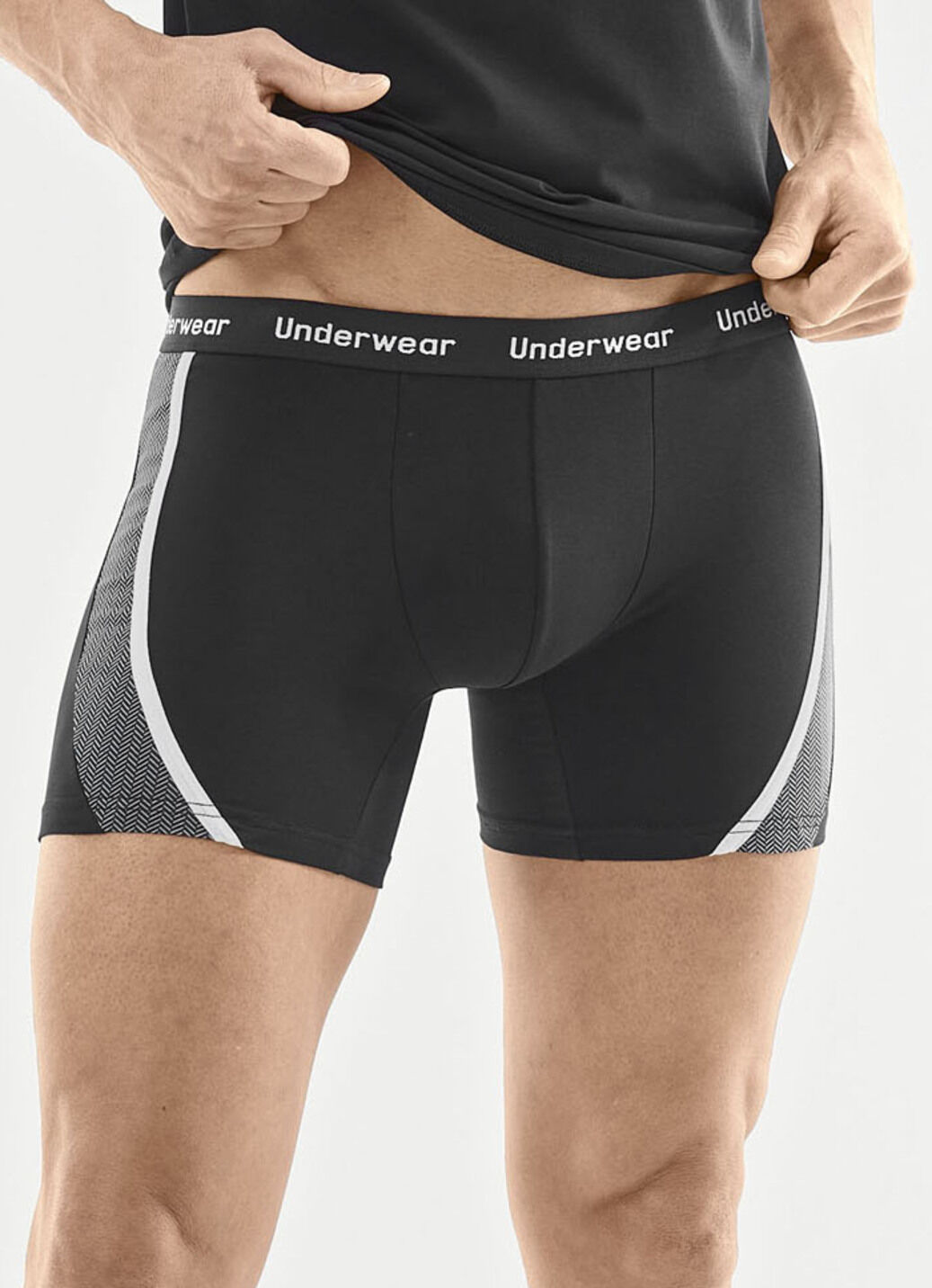 Dreierpack Pants mit bedruckten Einsätzen