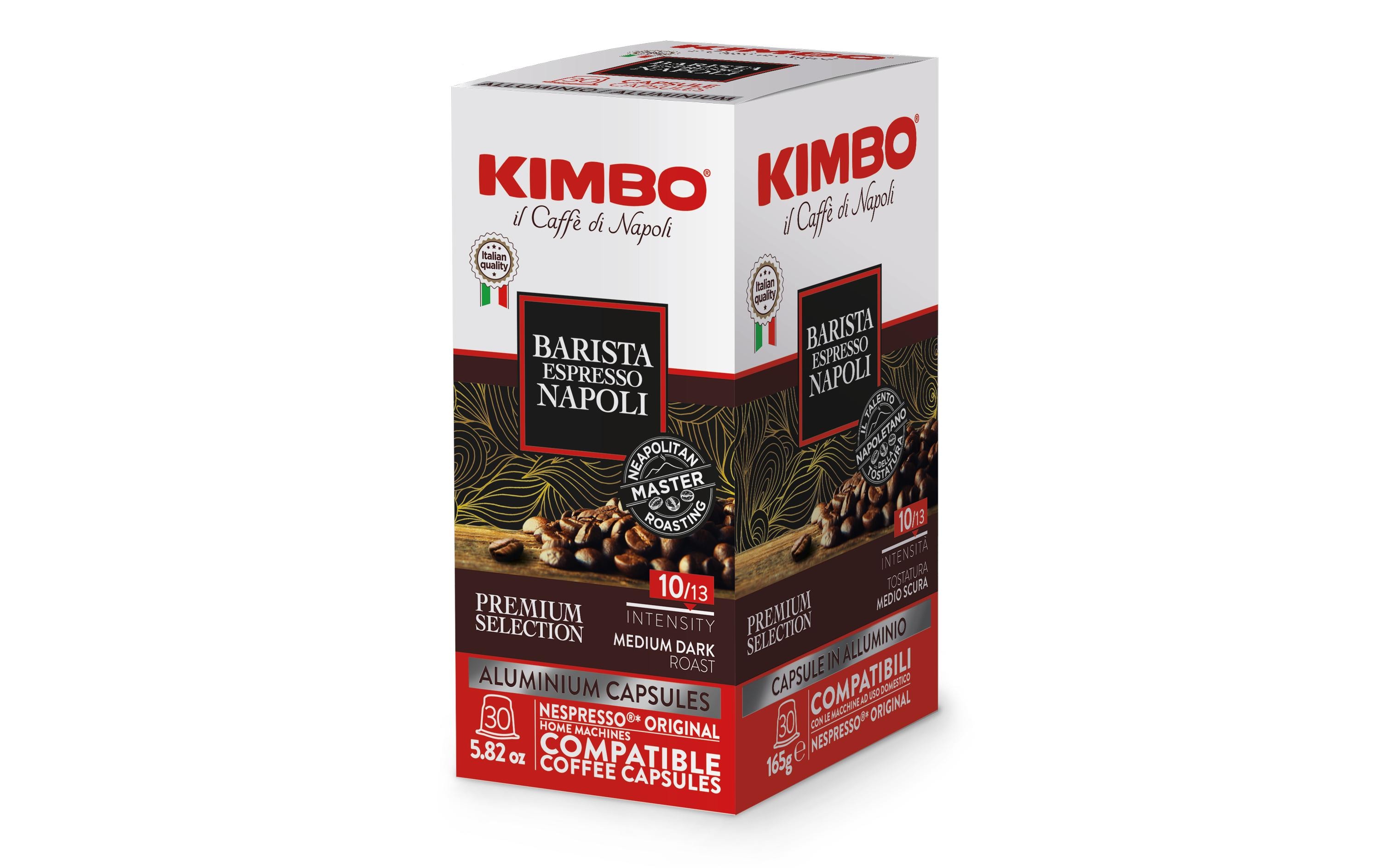 Kaffeekapseln Barista Espresso Napoli 30 StückNespressokompatible Aluminiumkapseln