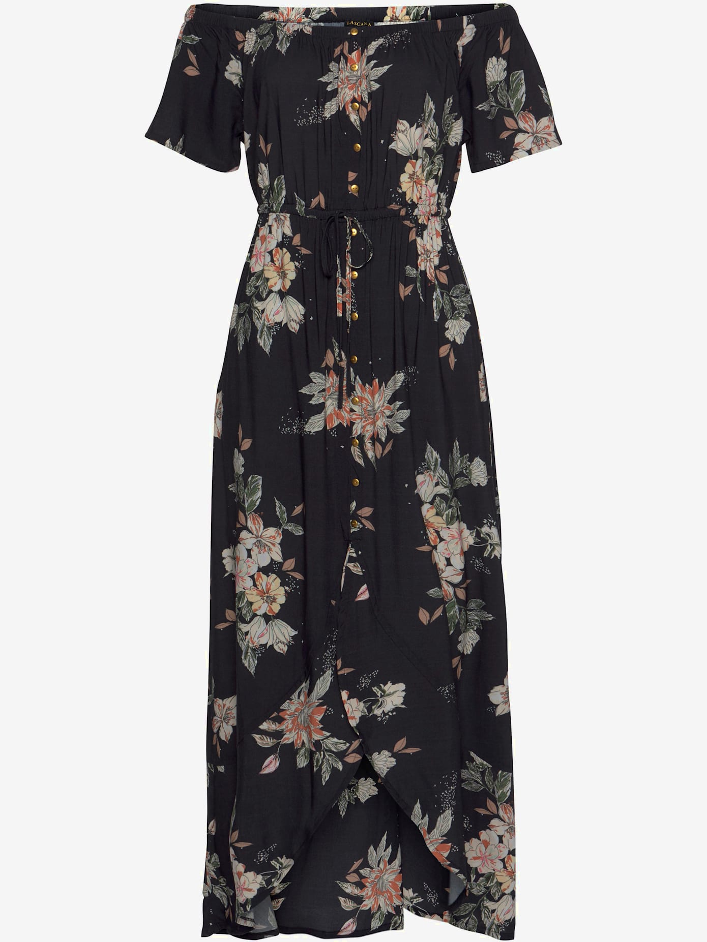 Robe longue comme chemisier carmen ou sur les épaules