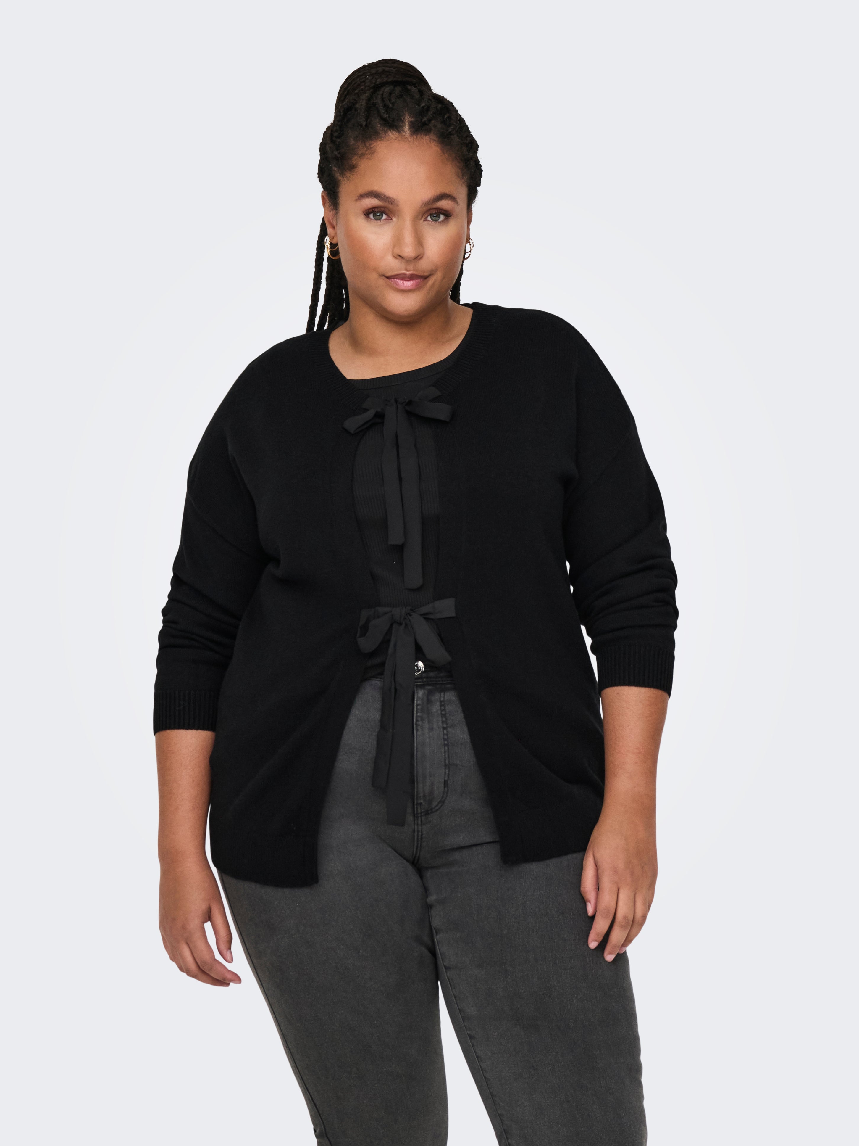 CARLOTTIE Strickjacke Black