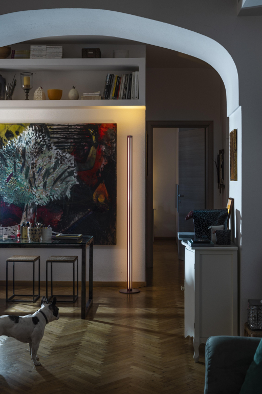 Foscarini Chiaroscura vloerlamp LED terra donkerrood