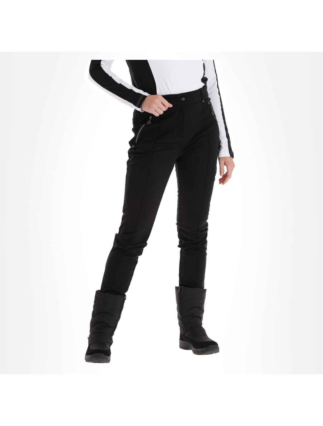 Regimented softshell skibroek dames