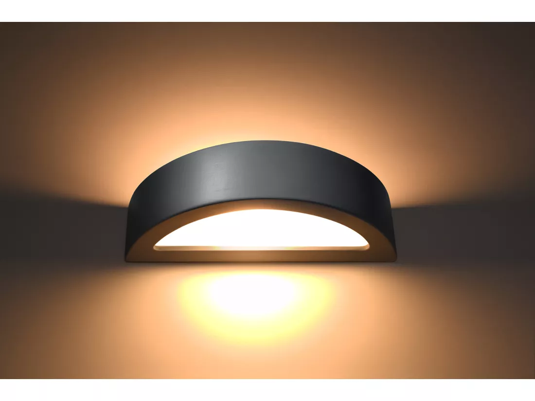 Sollux ATENA Appliques Up & Down Gris E27