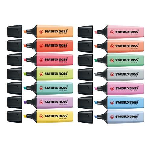STABILO® BOSS® ORIGINAL Pastell Textmarker, Tischset
