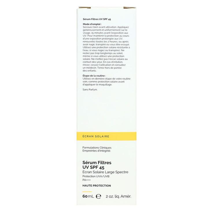 Solaire serum filtres UV SPF45 visage toute peau 60ml