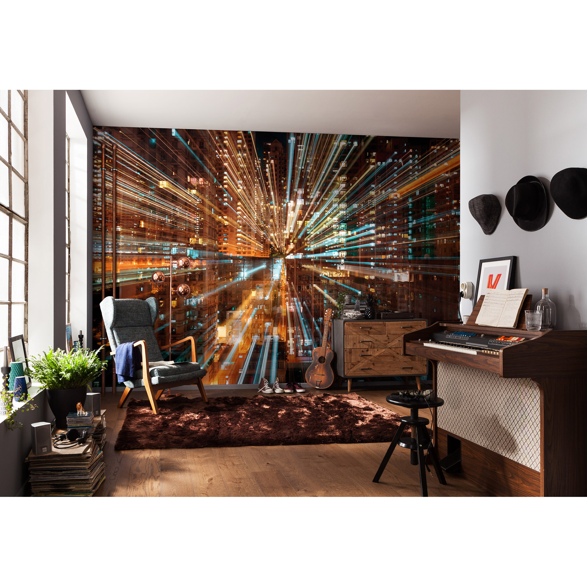 Vlies-Fototapete FUSION - bunt - 368x248 cm