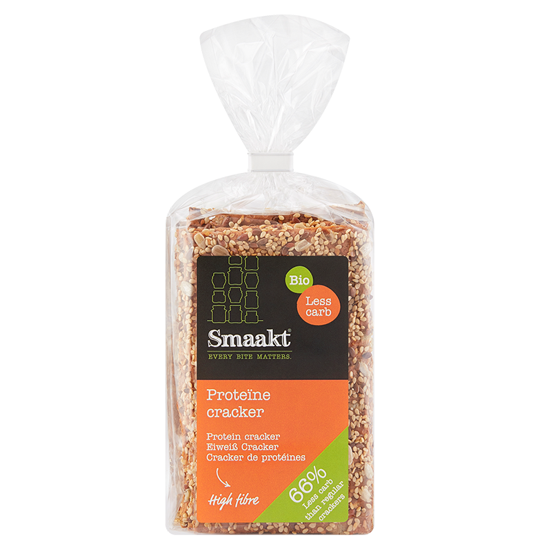 Smaakt Less carb proteïne cracker 200 gram