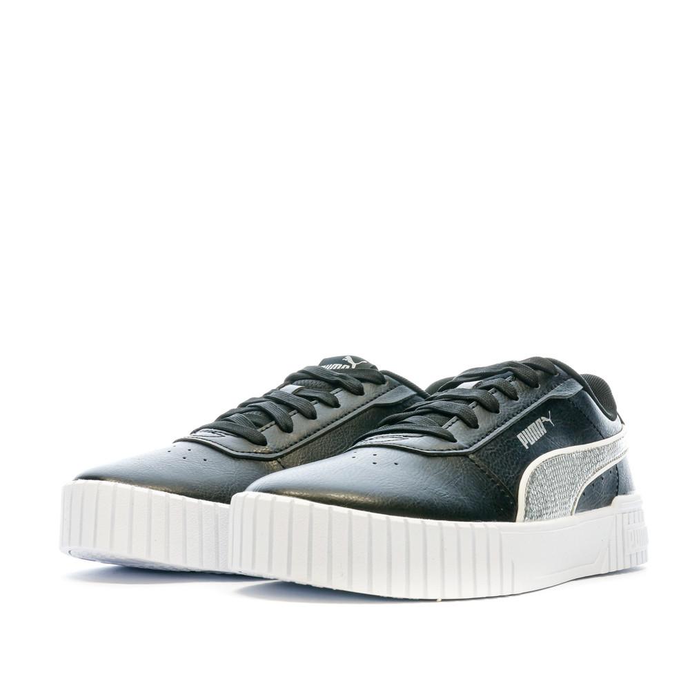 Puma Baskets Noires/Argentés Fille Puma Carina 2.0