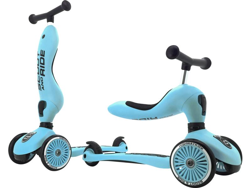 Scoot and Ride Scooter Highwaykick 1 blau Scooter mit Sitz