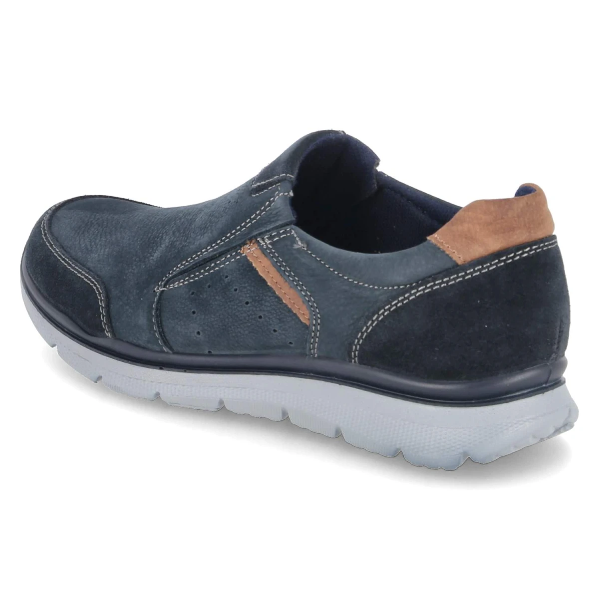 BelianoSlipper - blue/cognac