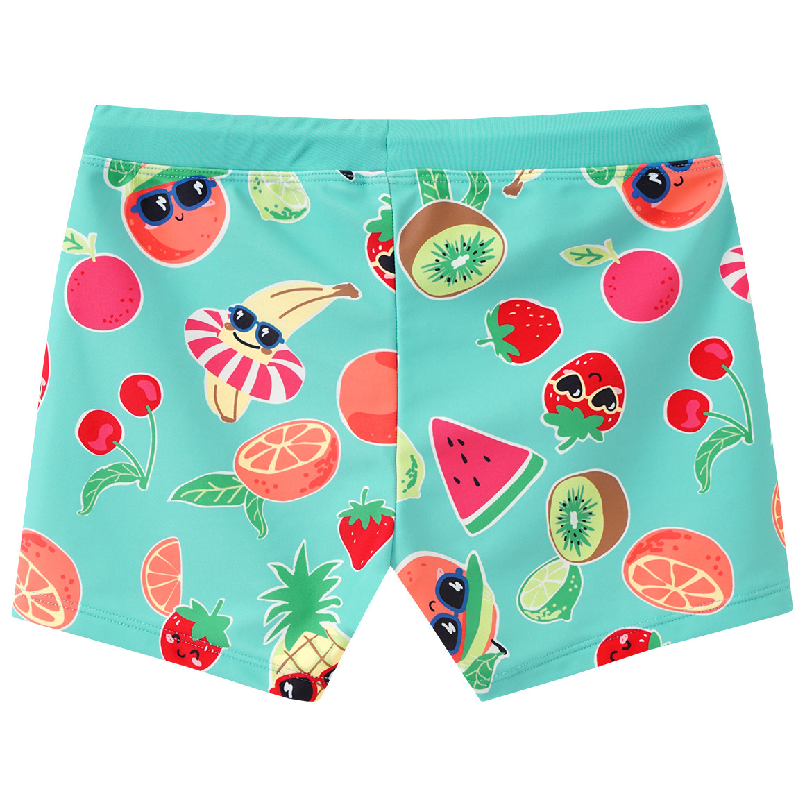 Famy Jungen Badehose mit Allover-Print helltürkis