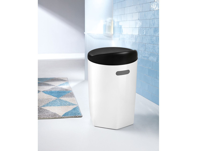 LIVARNO LIVING® hocker, 33,5 x 53 cm, met opbergruimte en handgreepgat, gemaakt van kunststof